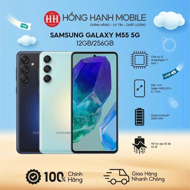 Điện Thoại Samsung Galaxy M55 5G 12GB/256GB - Hàng Chính Hãng