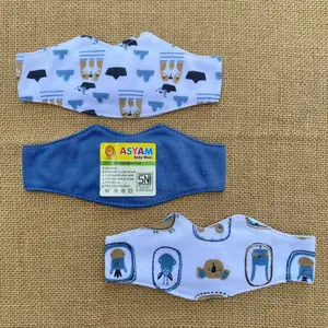 3 Pcs Penutup Mata Bayi Baru Lahir Kacamata Jemur Bayi Newborn Penutup Mata Series Denim Bayi Newborn - ASYAM BABY WEAR
