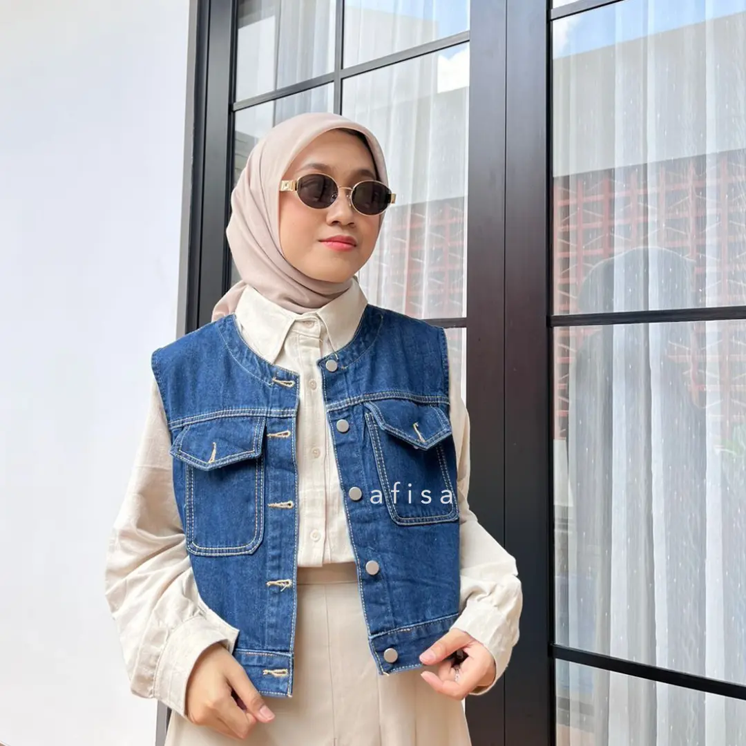 CAILY VEST/ VEST JEANS/ VEST WANITA/ VEST