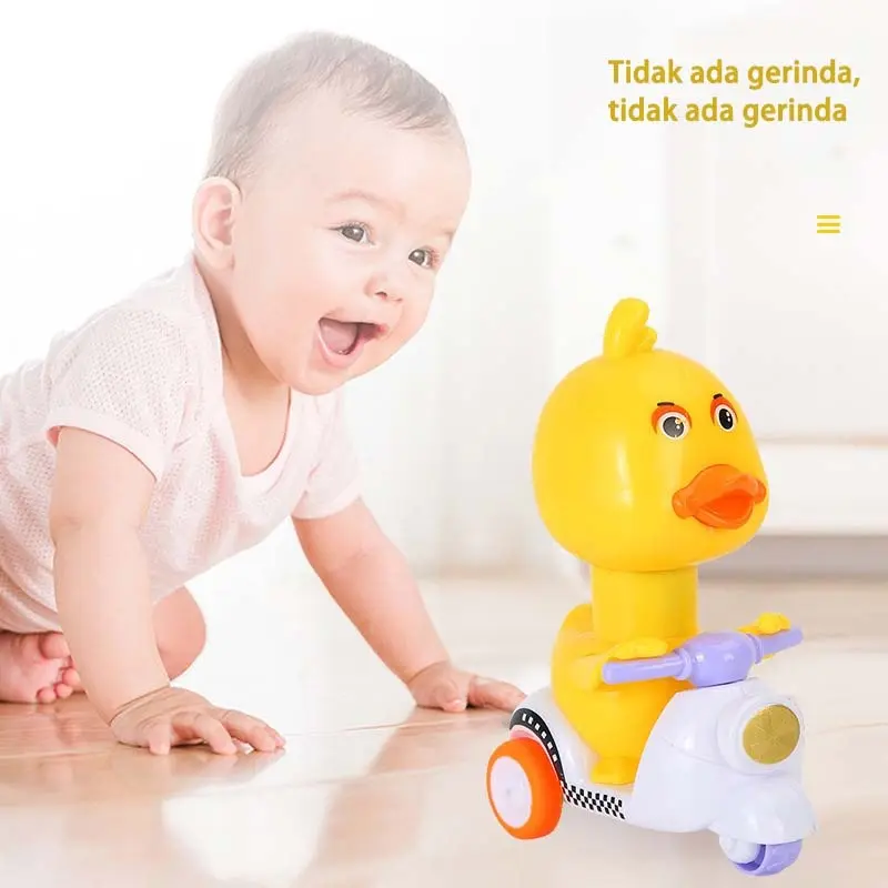 Mobil Mainan Bayi Mobil Mainan Roda Tiga Model Bebek Kartun Mainan Untuk Anak Laki-laki Dan Perempuan  Plastik Toy 1