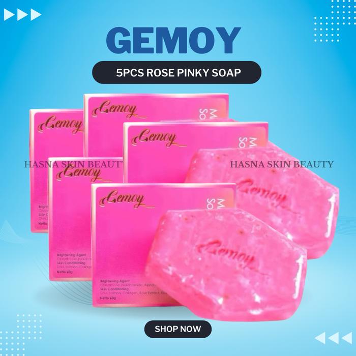 Promo Gemoy BUNDLING 5 PCS Glow Milky Rose Pinky Soap - Sabun Pemutih Badan  (BPOM) - 5PCS Gemoy Milky Soap di Hasna Skin Beauty | Tokopedia