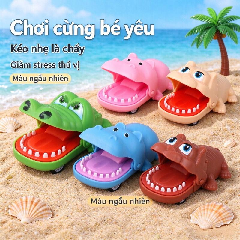 Xe cá sấu bật lực chất liệu an toàn bền đẹp đồ chơi giải stress hot trend dành cho trẻ em