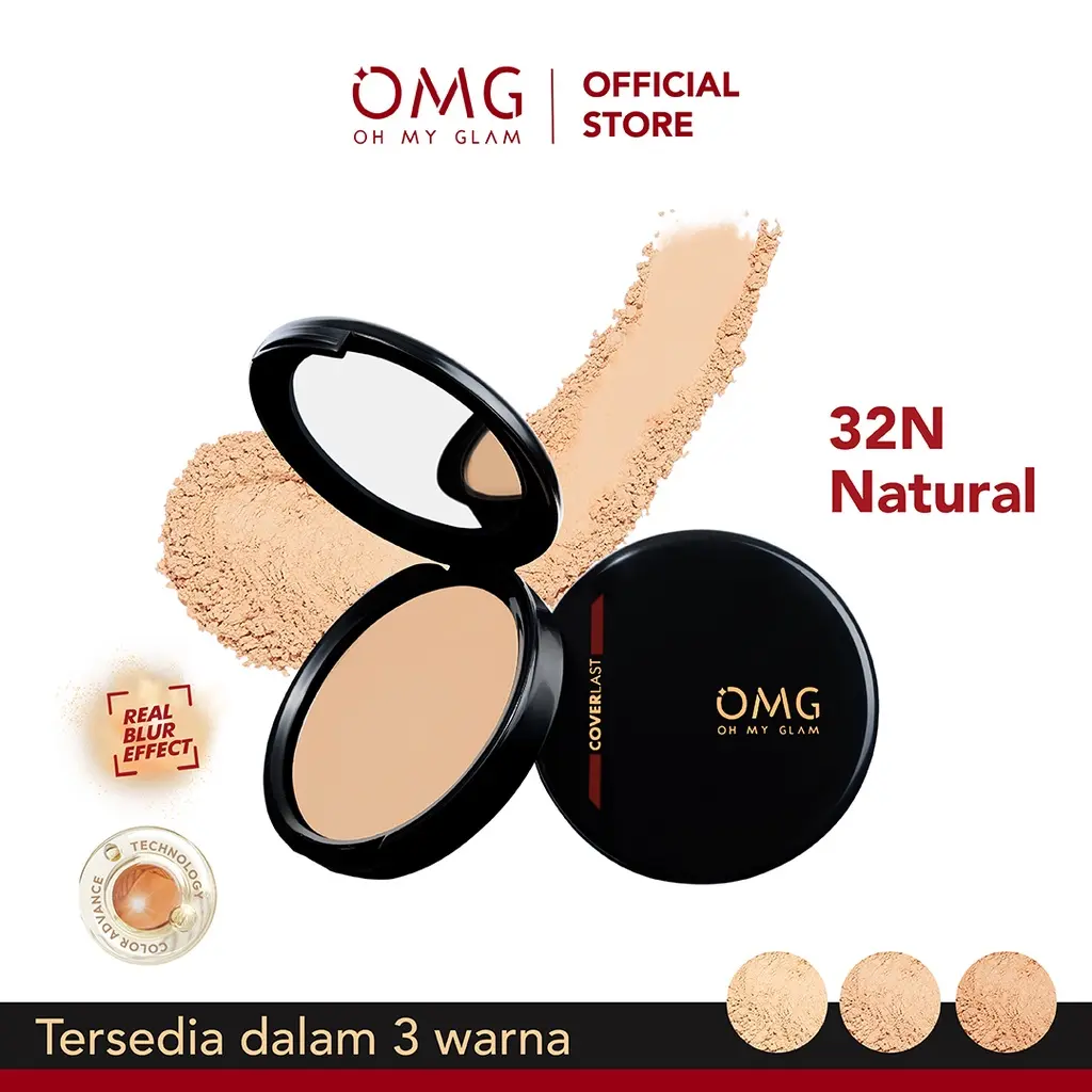 OMG Oh My Glam Coverlast Two Way Cake 12 g - Bedak Padat Kontrol