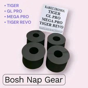 Karet Bosh Gear Tiger, GL Pro, Mega Pro – Tahan Lama, Anti Bunyi, Terbuat dari Ban Forklift Sparepart