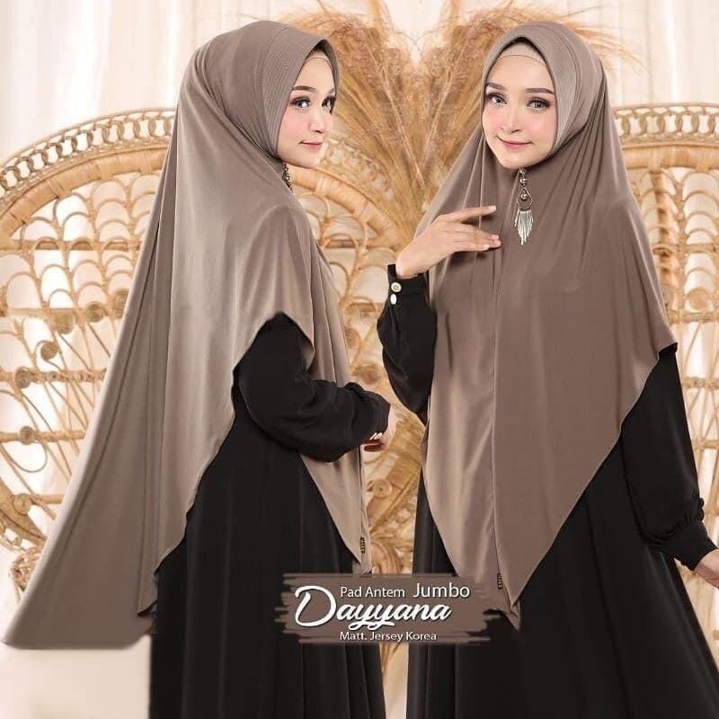 Hijab Khimar Syar’i Dayyana pad antem kekinian Syari Panjang  Instan 6