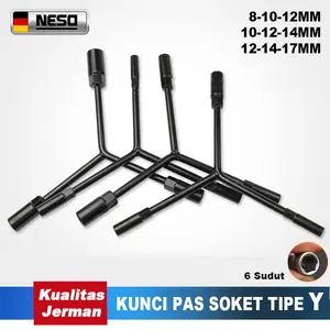 NESO Kunci Sok Y 8/10/12/14/17 mm BISA COD Kunci pas soket perbaikan Y-Type Wrench Kunci Sok Sock Socket Y Set Konci Original NT50