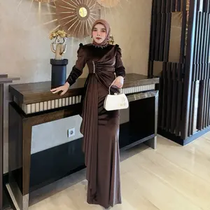Clarriss Dress Kondangan Bludru Mermaid Payet Ekslusif by Dwiwarna