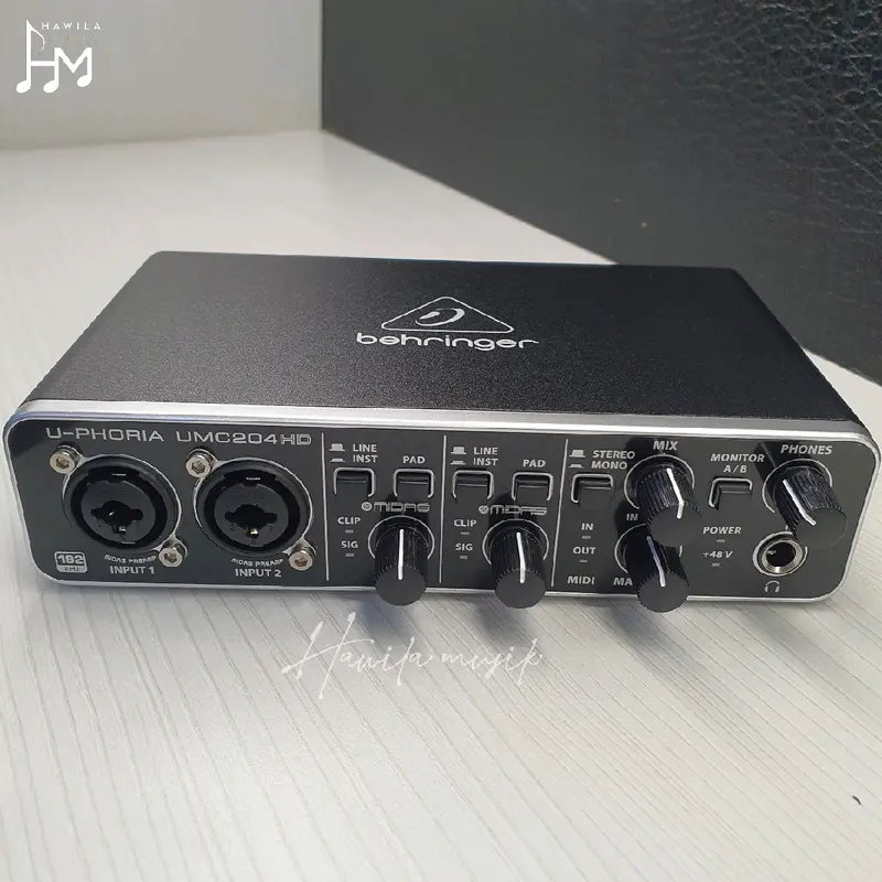 Sound Card Soundcard Behringer UMC204HD UMC 204 HD UMC204 HD Original 0
