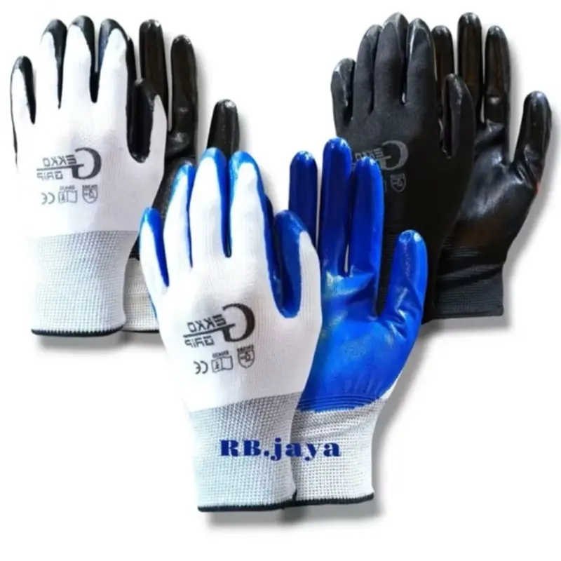 Paket 12 pasang Sarung Tangan Kerja Safety Gekko Grip Latex Anti Slip Tahan Potong Promo