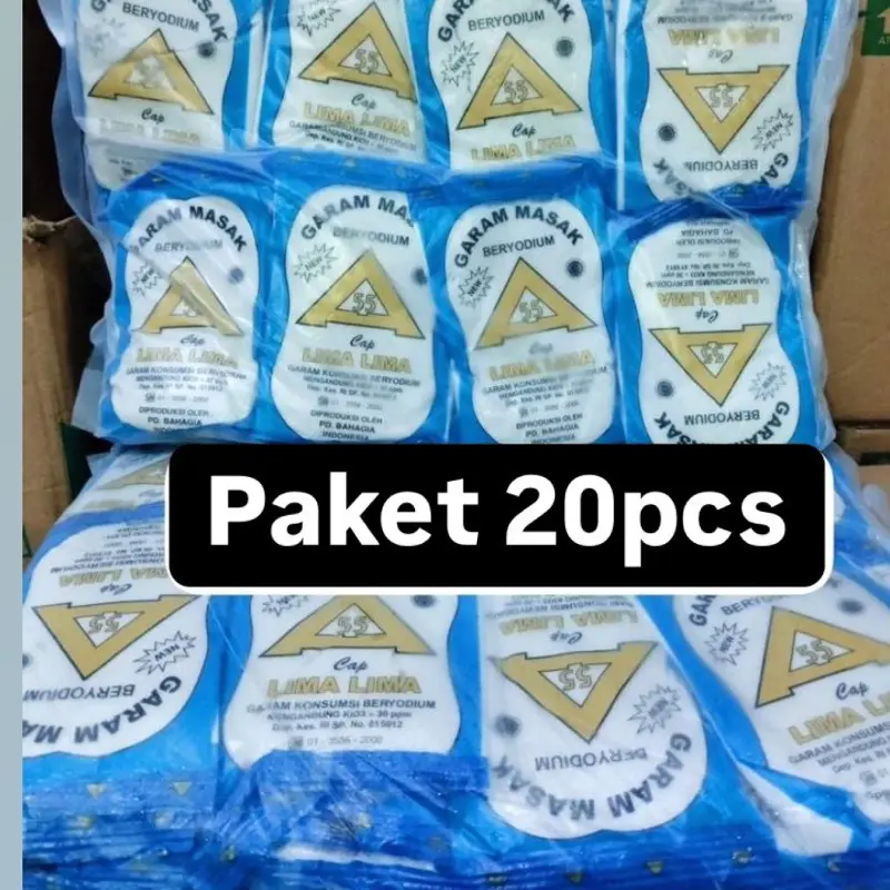 Wow Paket 20pcs garam beryodium/halal/cod Salt