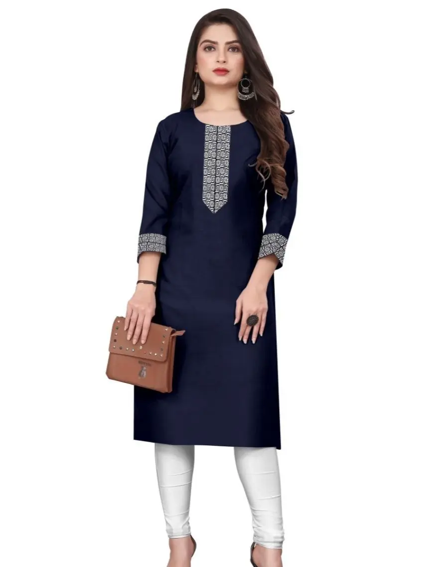 Ethnic Villa Presenting Casual Wear Cotton Digital Print Kurti For Women's