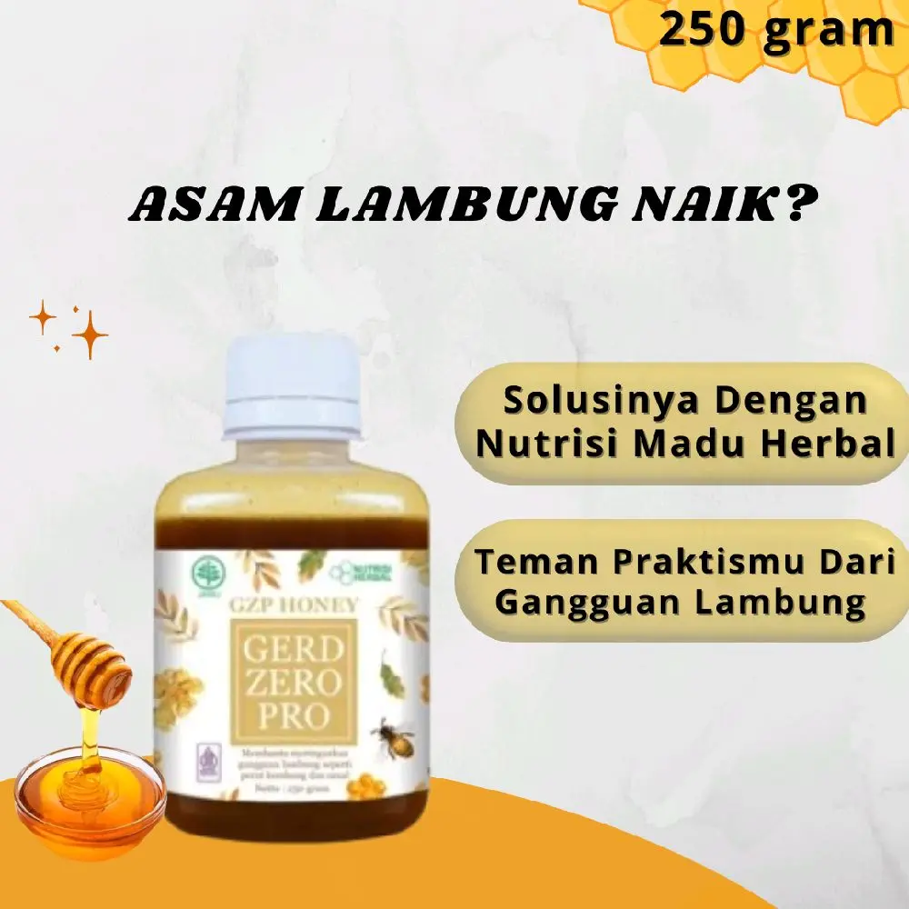 Gerd Zero Pro 1 Botol 250gram - Suplemen Kesehatan untuk Mengatasi GERD