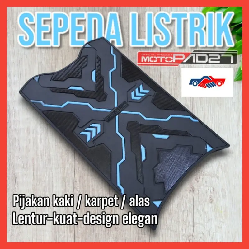 Karpet pijakan kaki sepeda listrik UNWIFLY EXOTIC T3 Pro motopad27 alas  pijak Outdoor