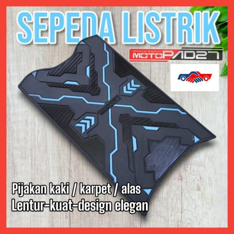 Karpet pijakan kaki sepeda listrik UNWIFLY EXOTIC T3 Pro motopad27 alas  pijak Outdoor 1