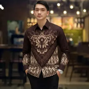 BATIK KEMEJA PRIA LENGAN PANJANG Desain Khas Batik Lembut dan Adem Cocok untuk Formal dan Non-Formal
