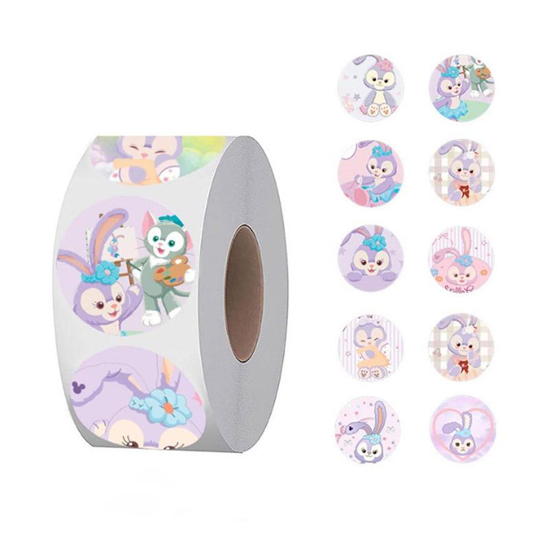 Cuộn Nhãn Dán Hoạt Hình Kuromii, 500 Cái / cuộn, 6 Chioces Cho Bạn, 6.5 * 3 Cm, Giấy, Chất Liệu Sổ Tay 2
