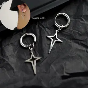 ANTING TINDIK BULAT BANDUL BINTANG VIRAL SMALL ANT KARAT Earrings Elegan Perak Silver
