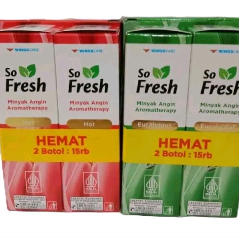 PAKET RESELLER ISI 6 BOTOL SO FRESH MINYAK ANGIN AROMATHERAPHY - Shop ...