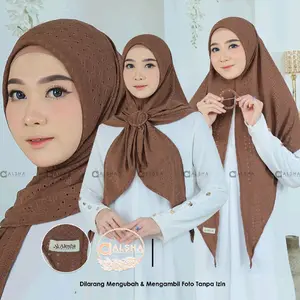 DAISY 4 - Jilbab Segitiga Instan Daily Katbol Free Gesper Ori Alsha Hijab
