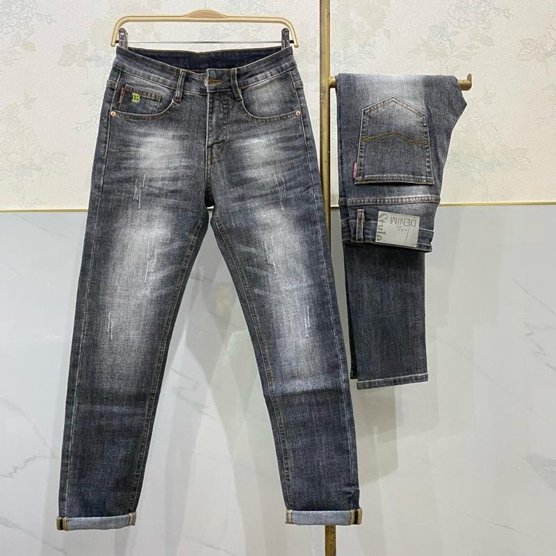 [Tiến Thịnh] Quần Jean nam Dài Co Giãn Xám Khói - D38 Menswear Pants Có Túi, Chất Jean mềm, form slimfit, quần  jean Jeans quan big han slim fit