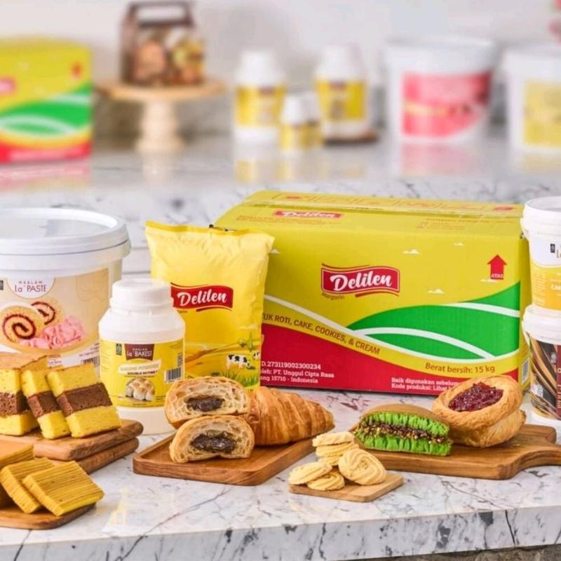 Delilen margarin butter, butter replacer harum aroma susu 1 kg untuk ...