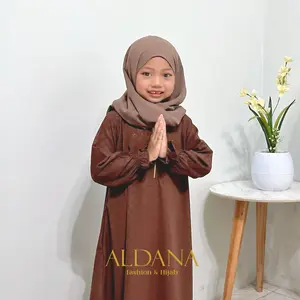 [ANAK] Abaya Embos Bunga Gerojet/Star by Aldana Fashion & Hijab