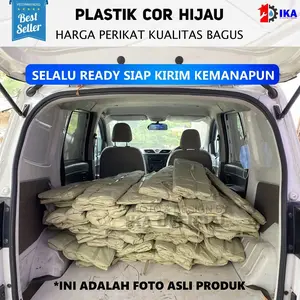 PLASTIK COR HIJAU BUTEK 5 6 7 KILOGRAM TEBAL 0.07 ( KHUSUS INSTANT SAMEDAY BLUEBIRD )