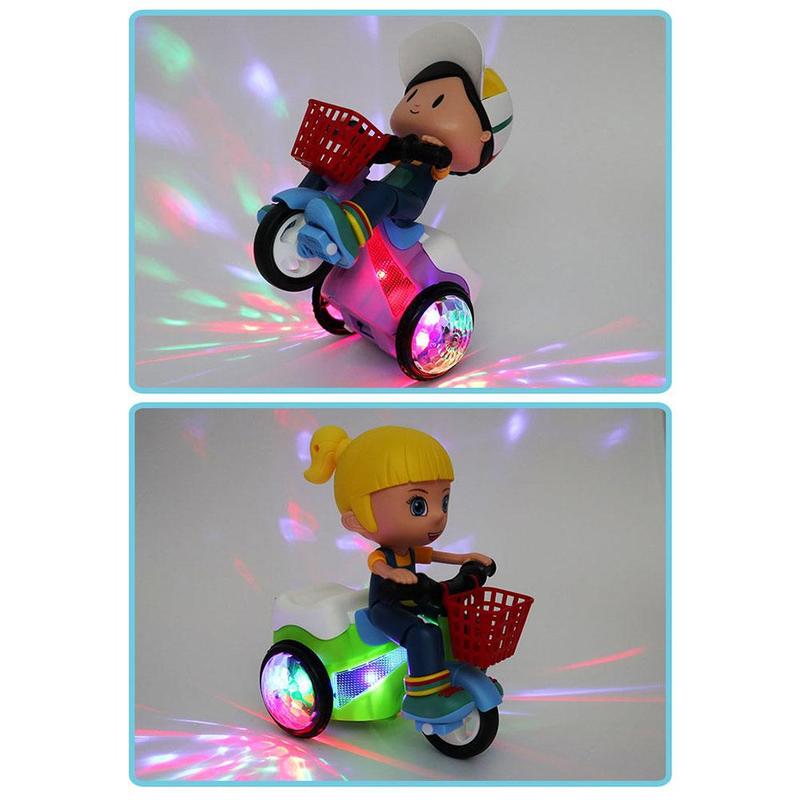 Product Introduction of Electric Stunt Tricycle Toy Auto 360° Wheel Up Rotating Car Toy With Music And Light Children's E9T4 33