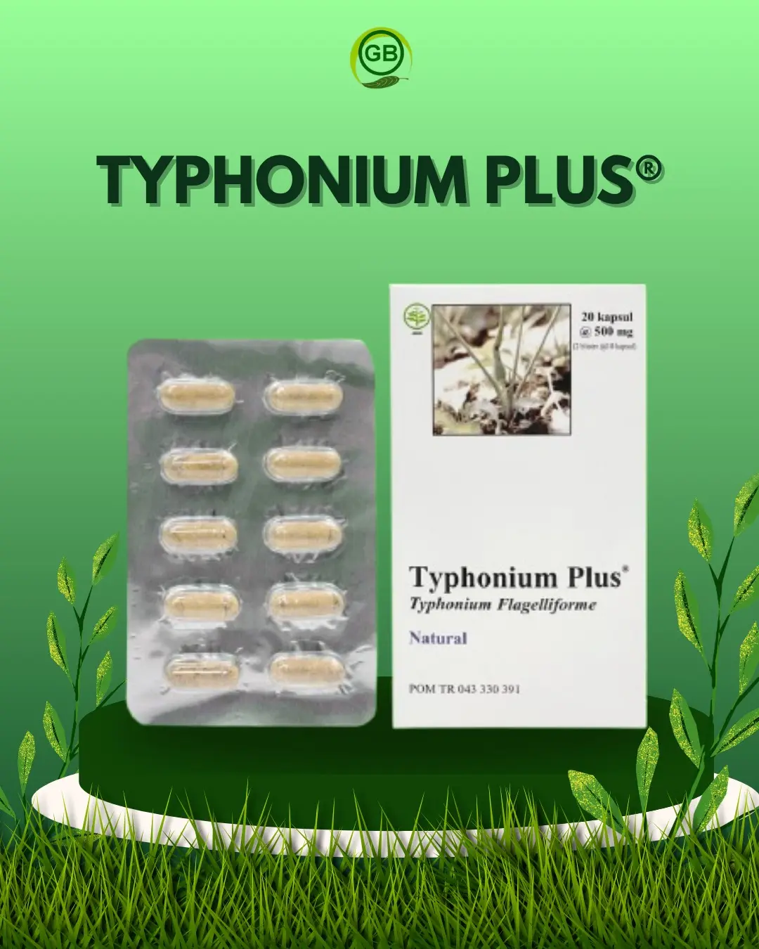 TYPHONIUM PLUS Obat Herbal Alami Kanker Tumor Miom Kista PCOS FAM