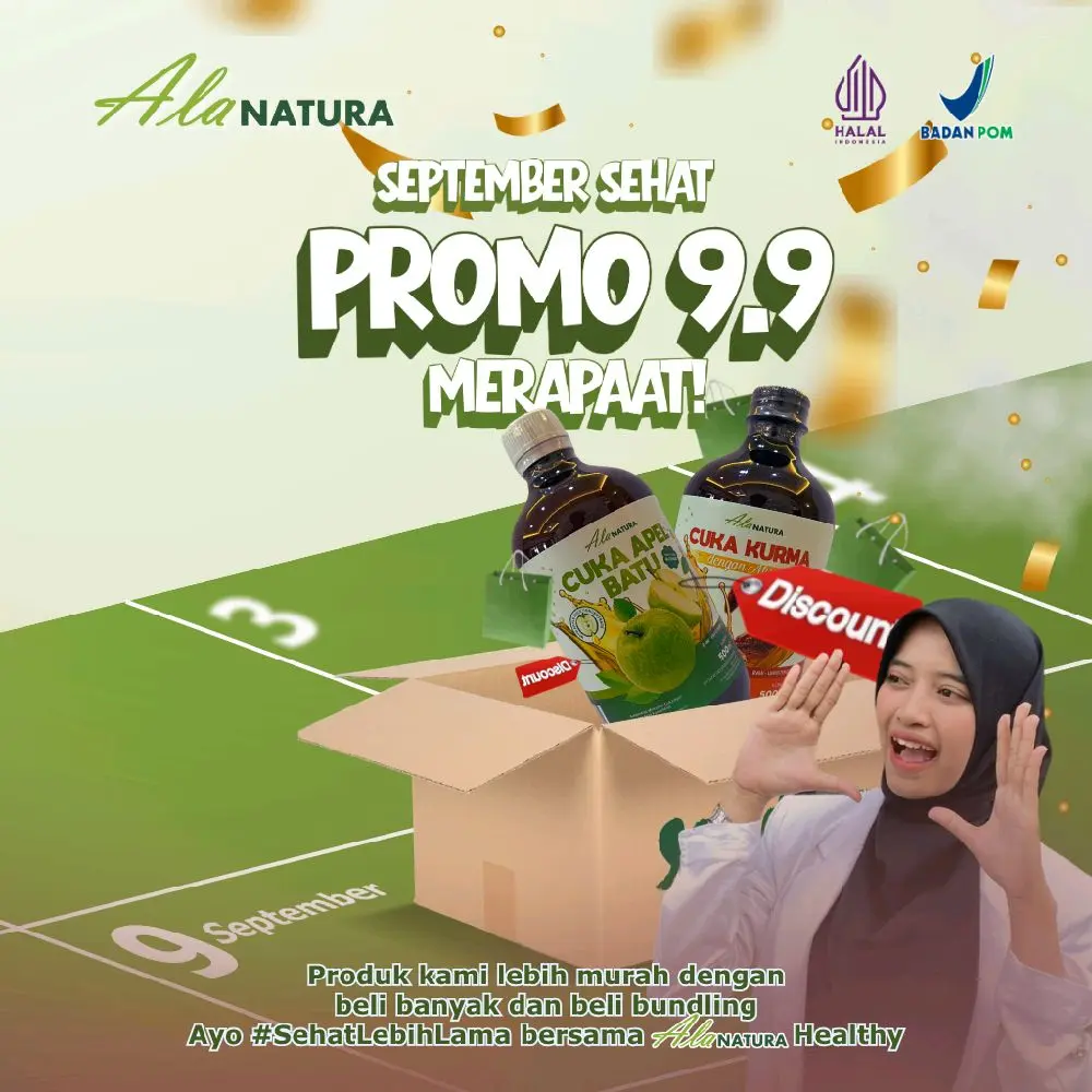 Cuka Apel Halal BPOM with Mother - Alanatura Cuka Fermentasi Apel Hijau ...