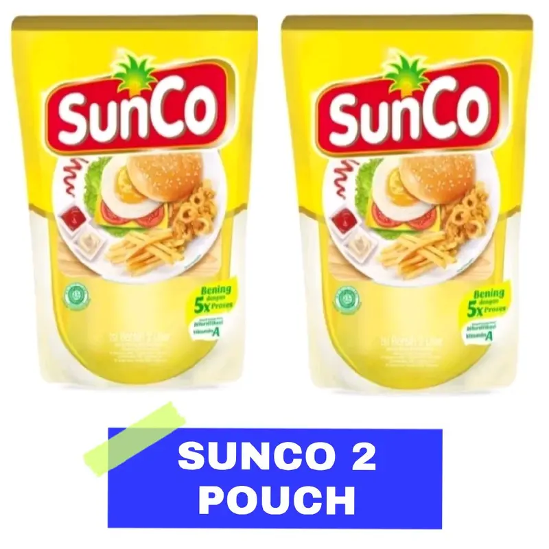 Sunco minyak goreng 2 liter dapat 2 Pouch Oil 0