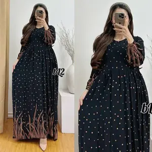 Gamis Chibi Jumbo-Gamis Nyaman Pakai-Gamis Wanita Kekinian Motif Terbaru Rayon Tebal