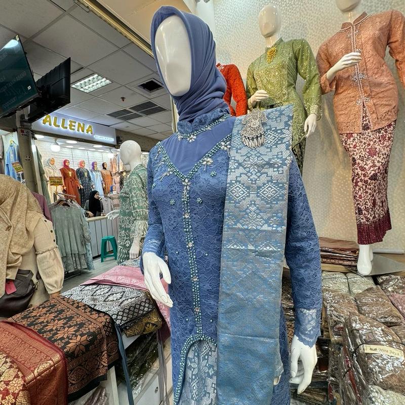 Kebaya Payet Dada Songket Lilit untuk Pesta, Lamaran, dan Wisuda - Wanita, Dress Panjang Mewah 7