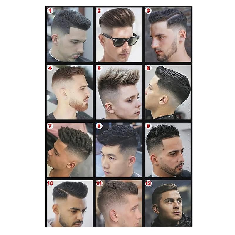 Poster Kedai Gunting Rambut, Gaya Rambut Lelaki Moden, Lukisan - TikTok ...