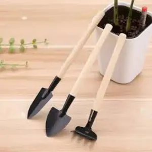 Set Sekop Garpu Cangkul Mini 3 in 1 Peralatan Berkebun Kaktus Mini