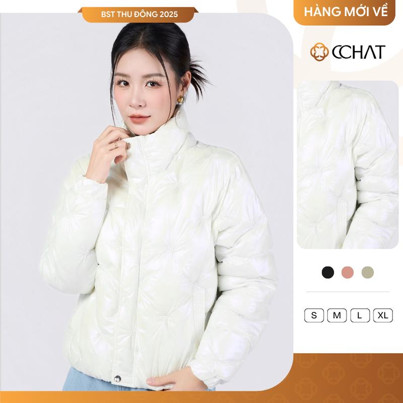 Áo Phao Nữ CCHAT Dáng Ngắn Trẻ Trung 24KBP2002SH