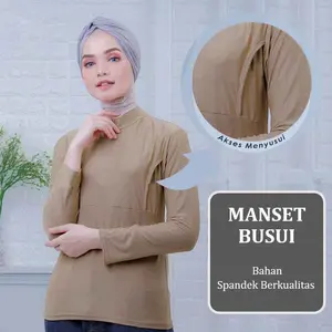Toko Murah !! Manset Baju Ibu Menyusui | Manset Busui Friendly Lengan Panjang Bahan Spandek