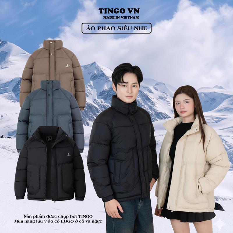  Áo Khoác Phao Siêu Nhẹ Air – Puffertech TINGO Hàng xuất khẩu vải công nghệ mới trần thấm 2 mặt vải giống nhau ,mềm mại,an toàn không chứa hóa chất được kiểm định bởi viện dệt may Aps15 