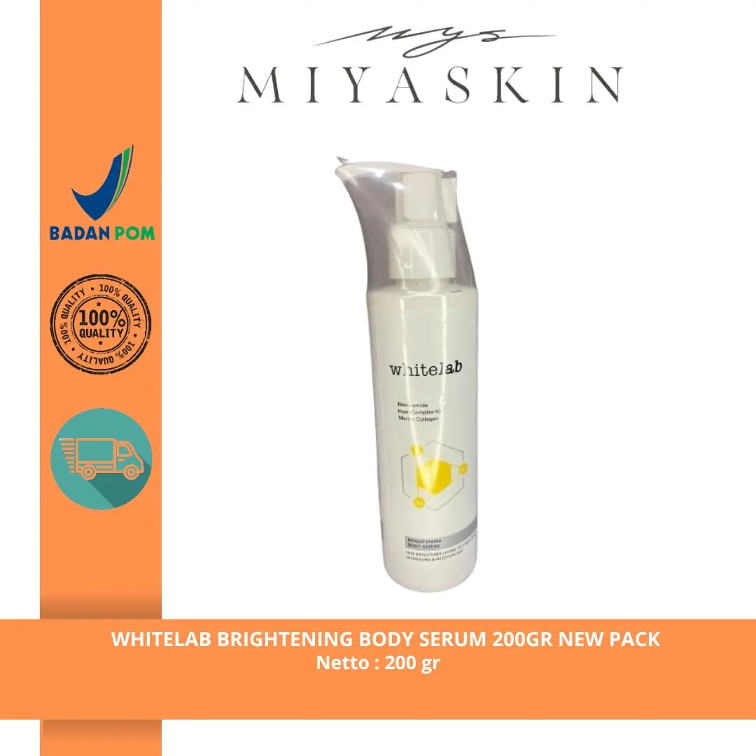 WHITELAB BRIGHTENING BODY SERUM 200 GRAM Niacinamide Acid