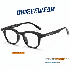 Baiyoo Kacamata Anti Radiasi kekinian | Kacamata Kerja Anti Uv | Kacamata Blueray kacamata skena vincent Hitam