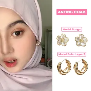 Yarra Anting Korea Perempuan Wanita Dewasa Desain Elegant Earrings Jewellery Mewah Aksesoris Perhiasan Kekinian