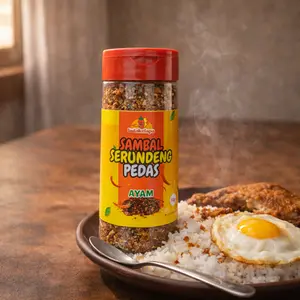 Sambal Serundeng Pedas Rasa Ayam Sambel Kelapa Tabur Instan Kriuk Meningkatkan Selera Makan 60gr Ladakelapa [BEST SELLER]