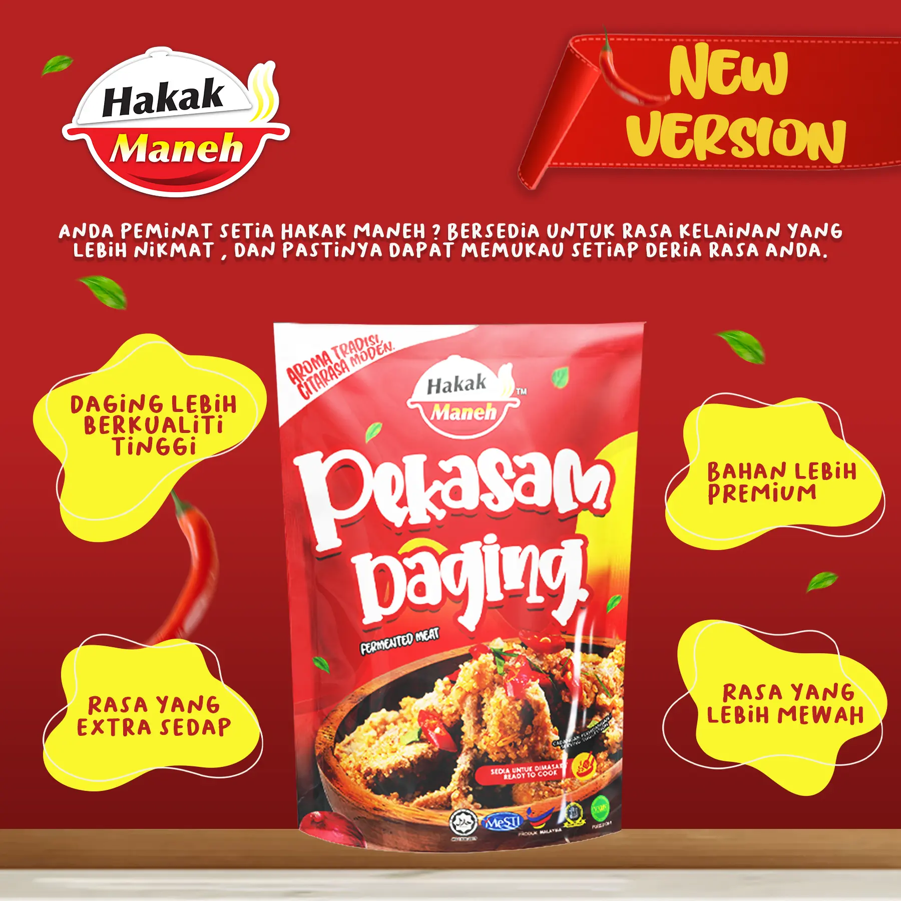 Pekasam Daging Hakak Maneh for Cooking Purposes Makanan