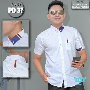 Lowkey Kemeja Pria Dewasa PD 37 Putih | Kemeja Pria Pendek Kemeja Koko Putih Pria Premium Ori Kemeja Pria Slimfit Kemeja Cowok Pria Dewasa Kemeja Putih Pria Style Kemeja Pria Formal