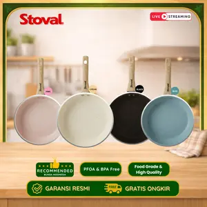 [exclusive MOOZONE] Stoval Frying Pan Homechef Series – Wajan Granite Premium Anti Lengket 16cm / 20cm / 24cm