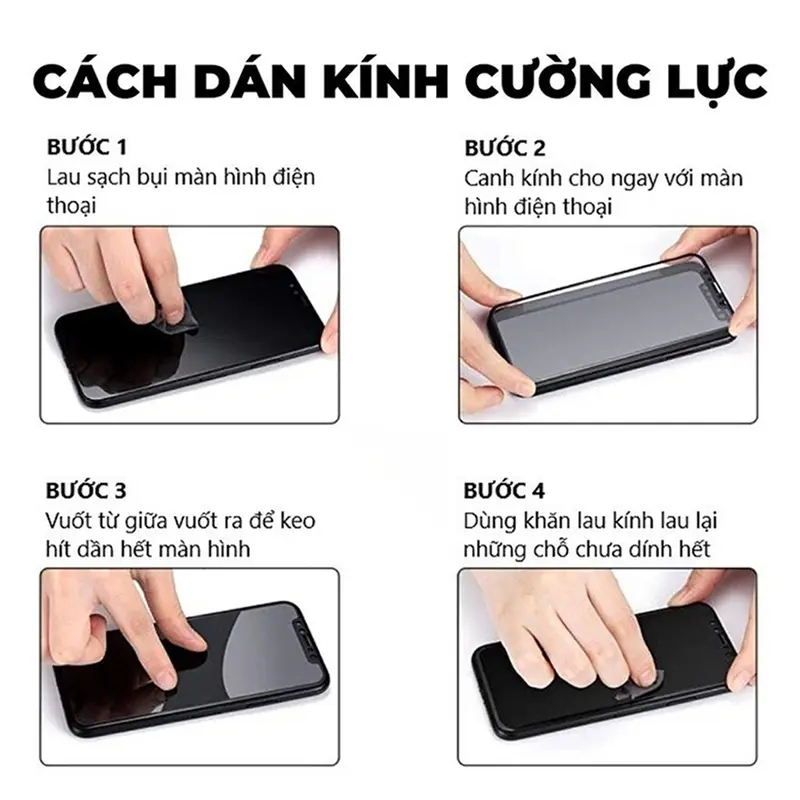 (KHÔNG VIỀN ĐEN) Combo 2 kính cường lực iphone không viền đen, Cường lực kinhkong siêu trong suốt phủ nano chống nước chống xước màn hình, Cường lực iphone chống bám vân tay thiết kế chống bụi màng loa, Tặng ốp chống sốc và mèo thần tài-cuongluc kinhkong 2