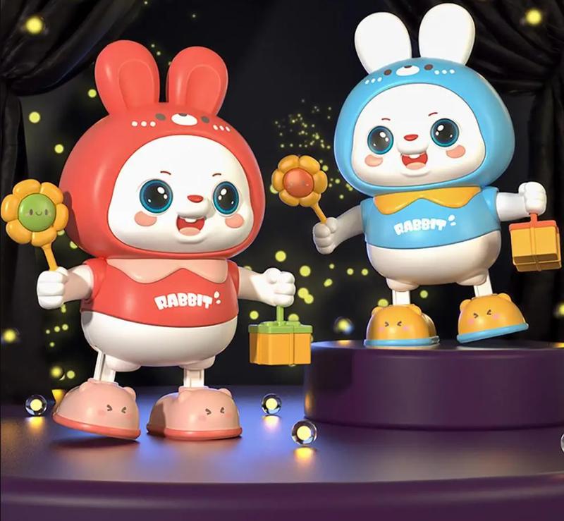 Blinking Rabbit Toy Adorable Battery-powered Dancing Rabbit Toy ...