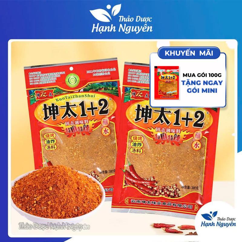 Mua gói 100g tặng gói mini Bột ớt cay tê 1+2 100g gia vị chấm rắc & tẩm ướp chấm lạp xưởng chuẩn vị cay tê cho món ăn