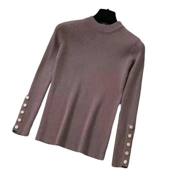 INNARA TURTLENECK /BUTTON KANCING KEKINIAN  BLAUSE RAJUT WANITA PREMIUM Baju