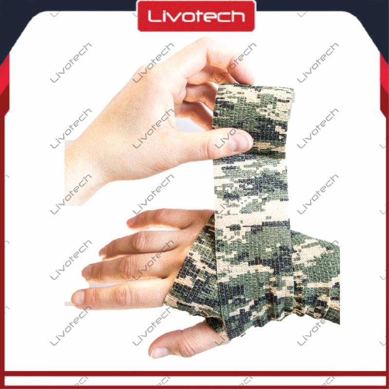 READY STOCK Finger Tape Camo 5cm x 4.5m Self Adhesive Bandage Wristape Camouflage 4